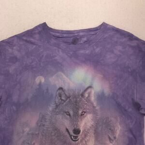 The Mountain Wolf Short Sleeve Casual Graphic T Shirt Adult Mens Size M Tie Dye
